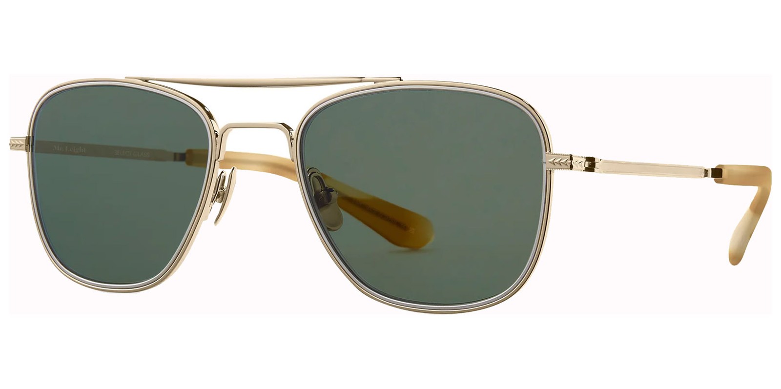 Garret Leight Polarized Navigator S Sunglasses ML4034 51 B12KG PLT SPHSEL Japan