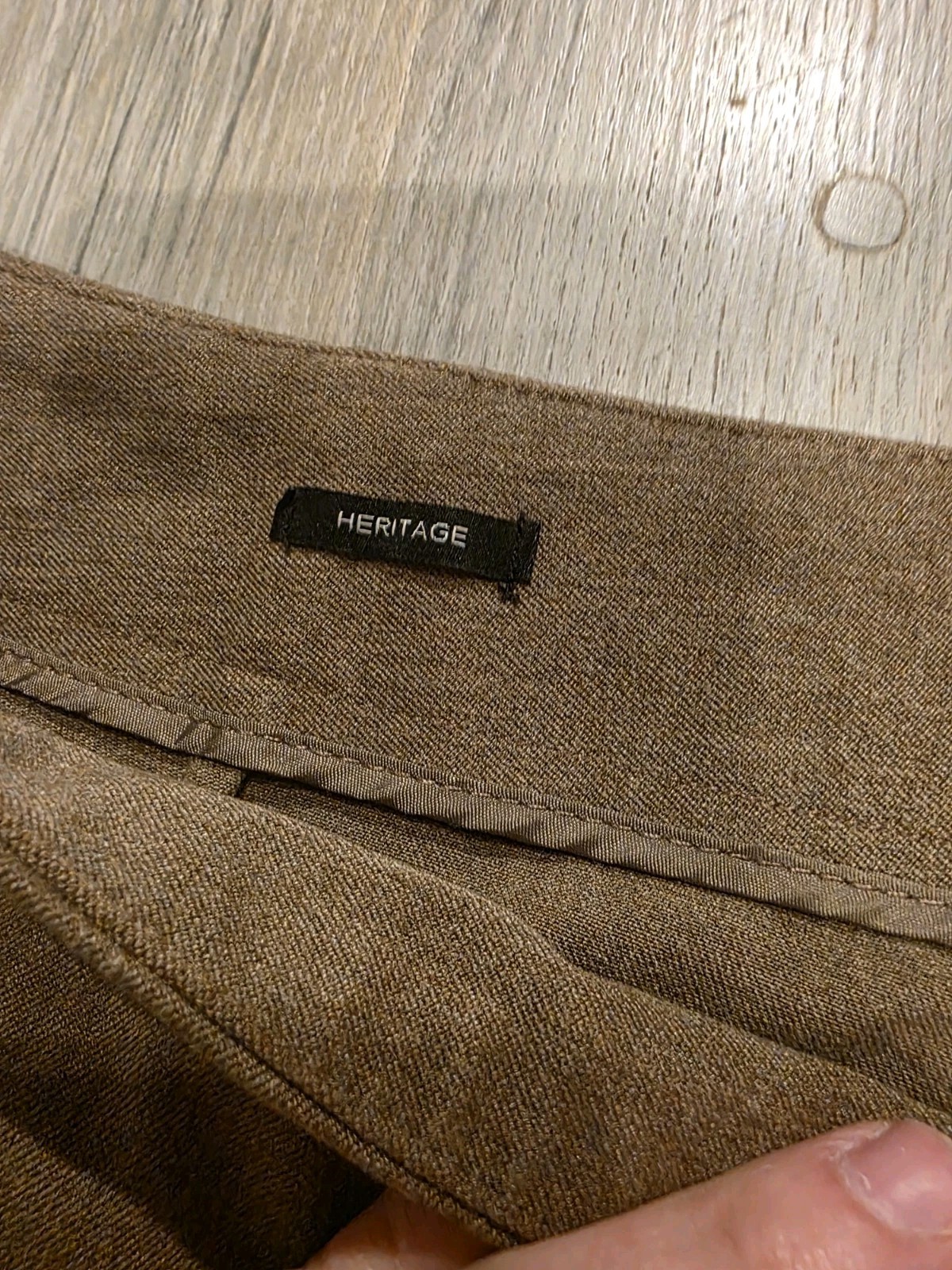 Refined Bi Stretch Tailored Slim-Leg Pant Heritage Size 16 Brown