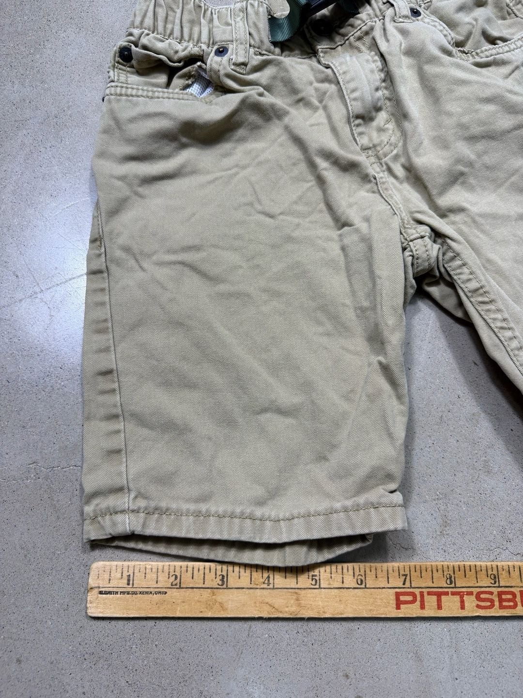 Levi’s 502 Regular Taper Chino Shorts with Webbed Belt – Boys Size 12 Reg