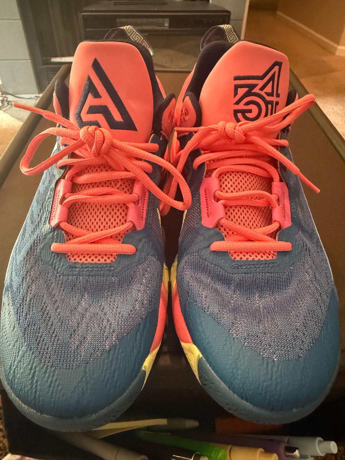 Nike Giannis Immortality Basketball Shoes – Bright Pink & Blue – Size 9.5