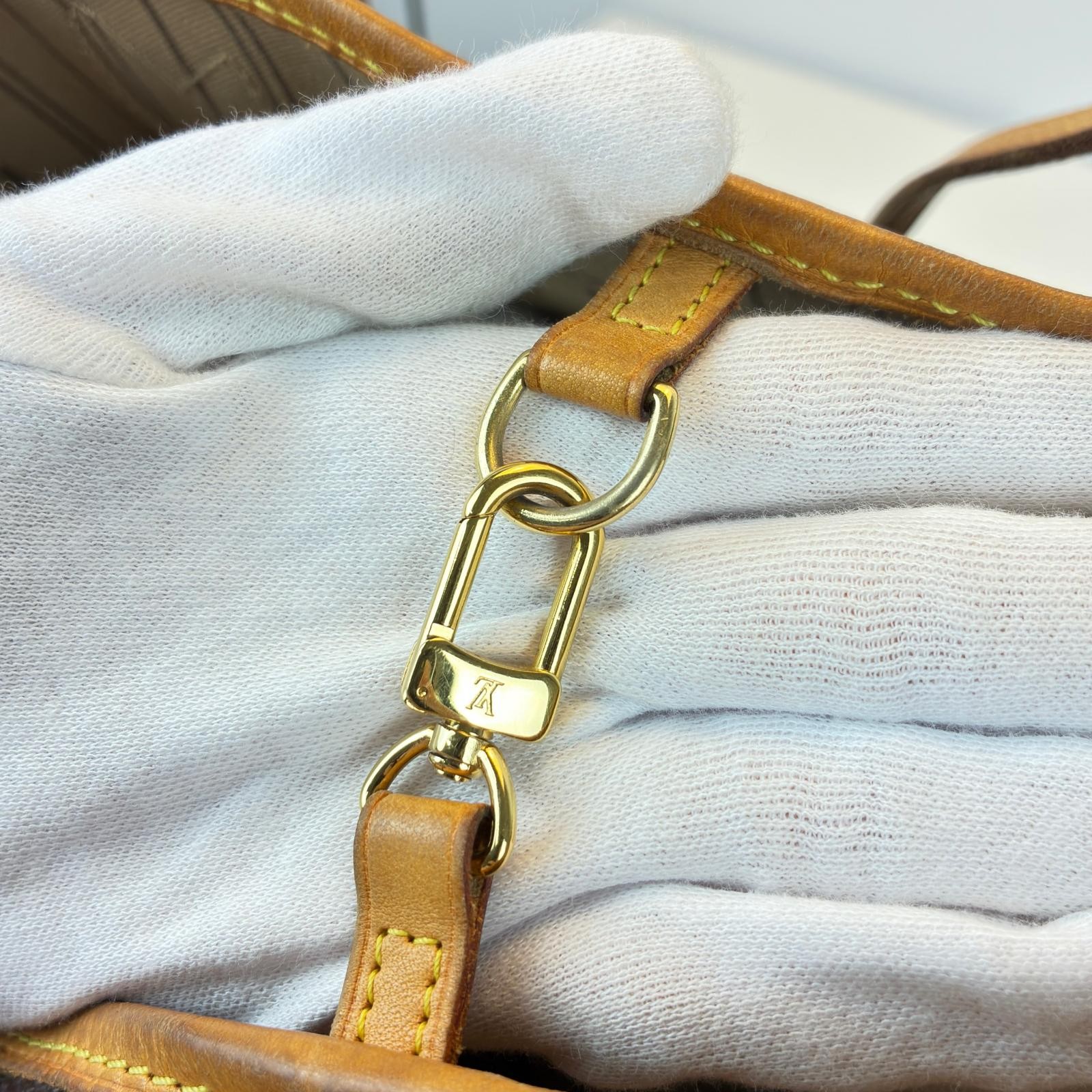 LOUIS VUITTON Neverfull MM Tote Bag M40156 Monogram canvas Brown