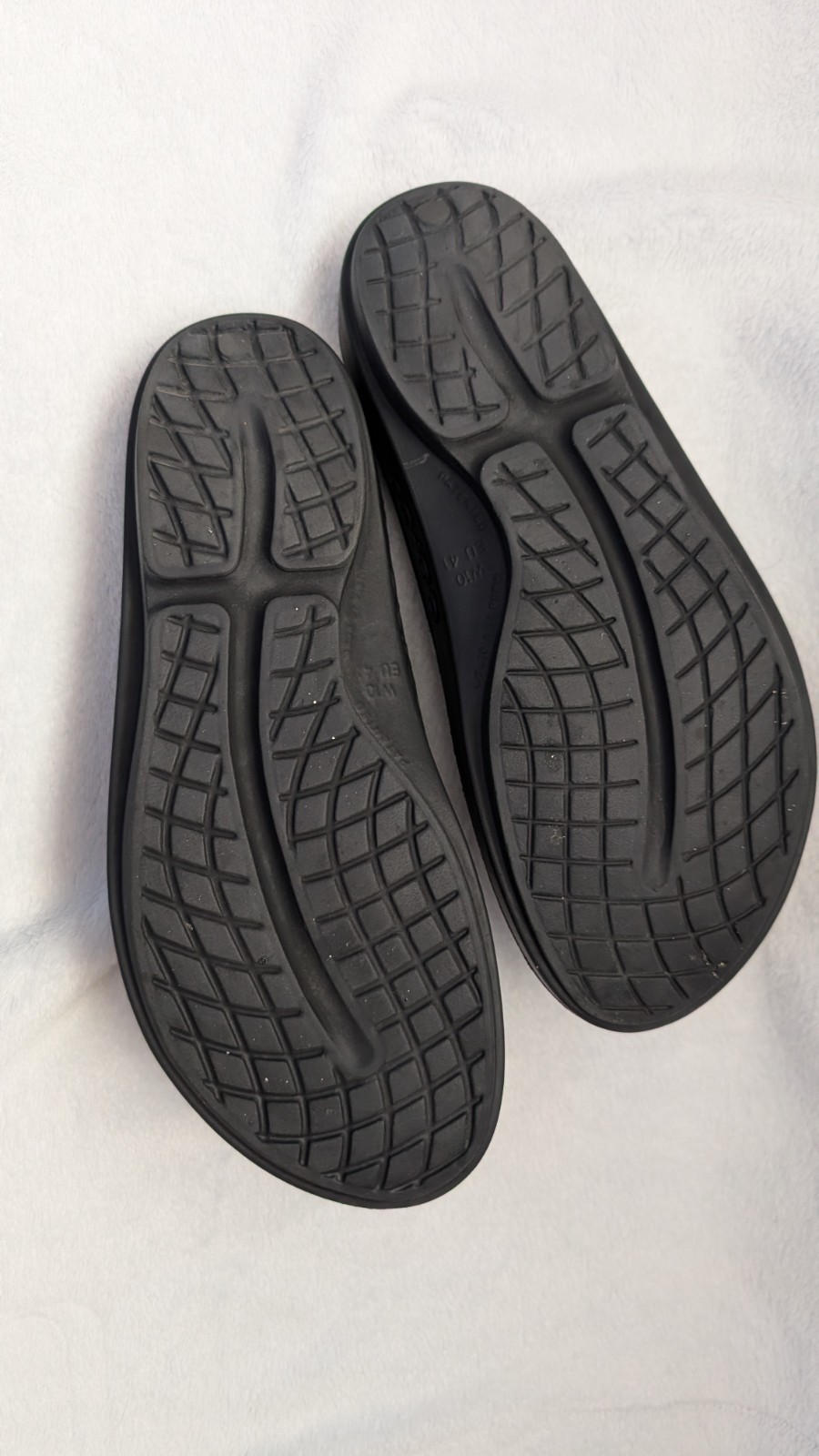 Oofos Oolala Luxe Womens Size 10 Recovery Slip-On Flip Flop Sandal Midnight Blue