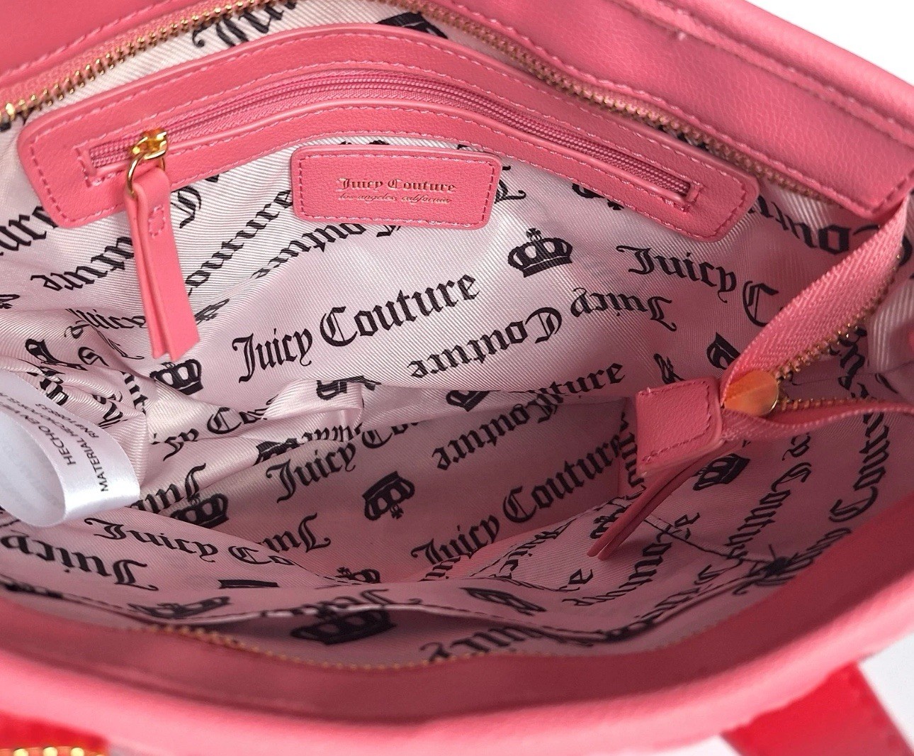 NWT Juicy Couture Tied With A Bow Mini Tote Pink Lemonade Rare HTF NEW PURSE