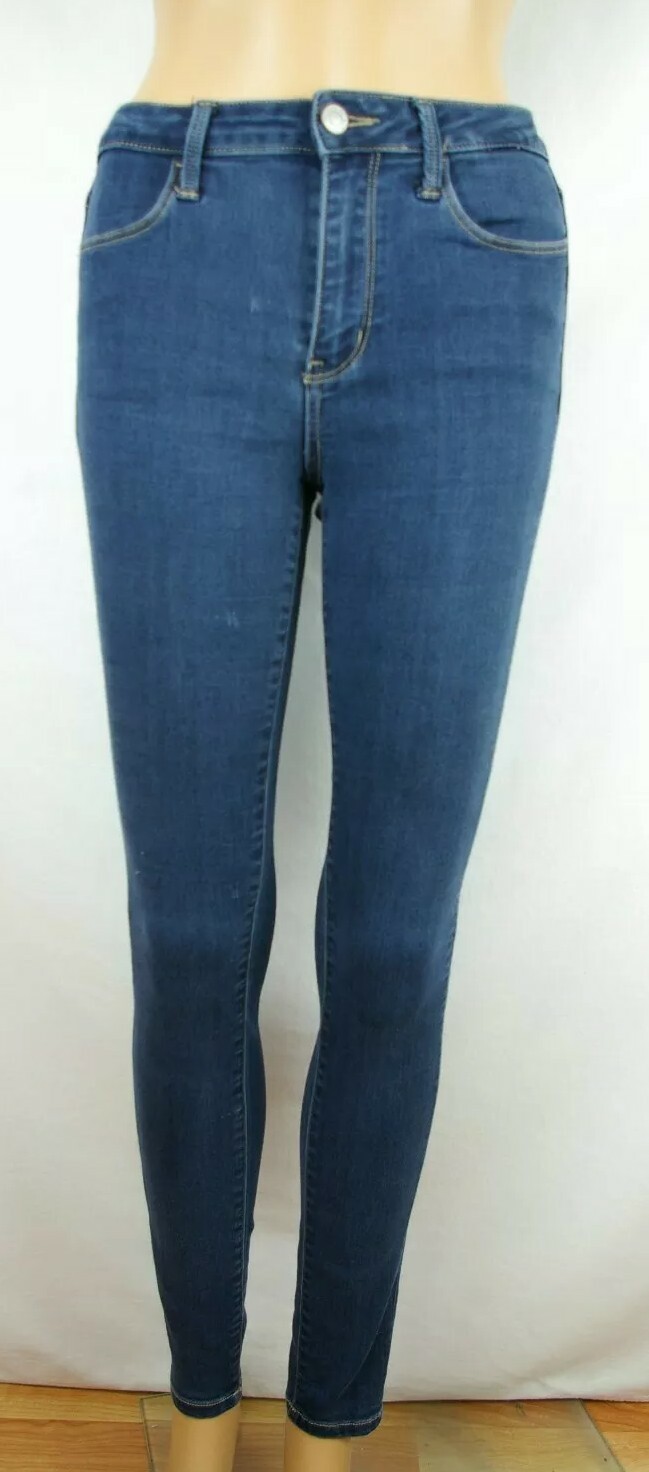 Bridge by Sly High Rise Skinny Dark Wash Denim Jeans Women’s Sz 27 Cotton Blend