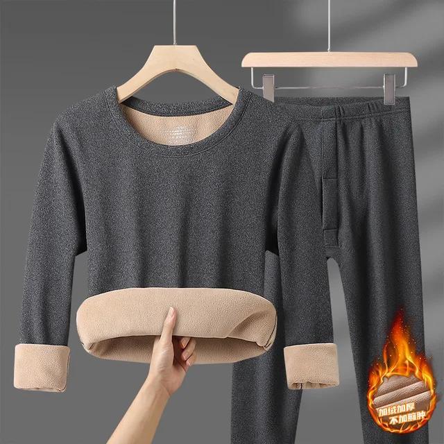 Winter Thermal Velvet Underwear Set for Men & Women | Warm Long Johns, Stretchy
