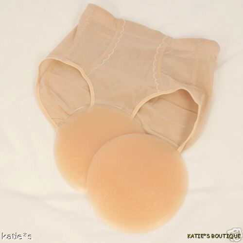 Silicone Padded BUTT ENHANCER SHAPER BOOTY POP BOOSTER PANTY UNDIES BEIGE Sz M