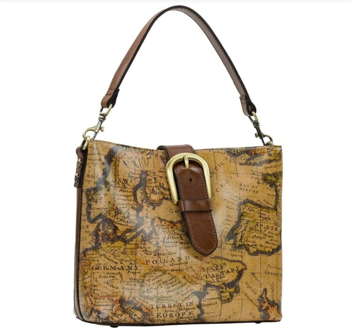Patricia Nash Irving Leather Satchel with Crossbody Strap CHOOSE COLOR from menu