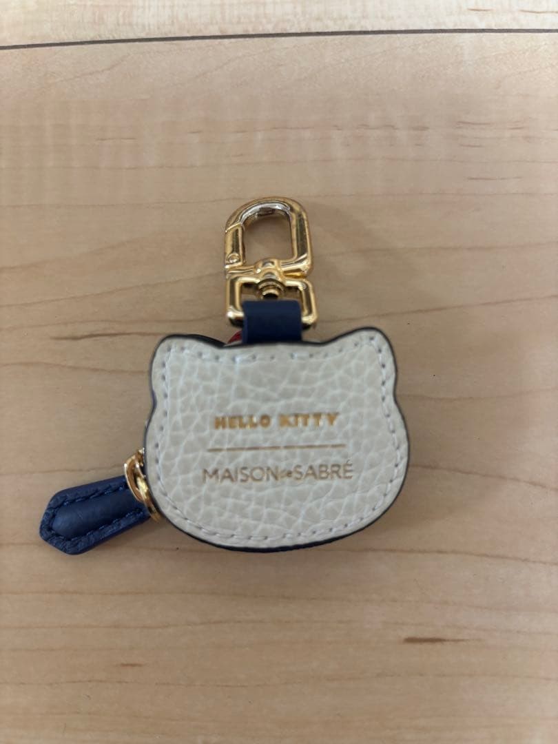 MAISON de SABRE x Hello Kitty Leather Coin Case Key Charm Sanrio Limited Used