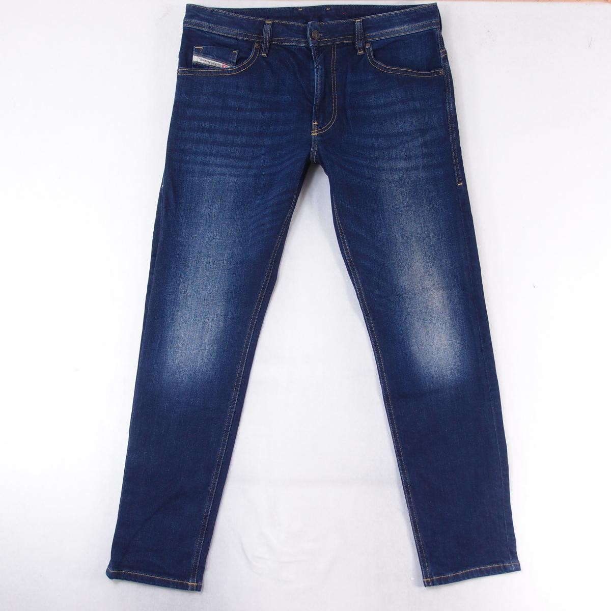 Mens Diesel THOMMER-R RB065 Stretch Slim Skinny Blue Jeans W34 L32