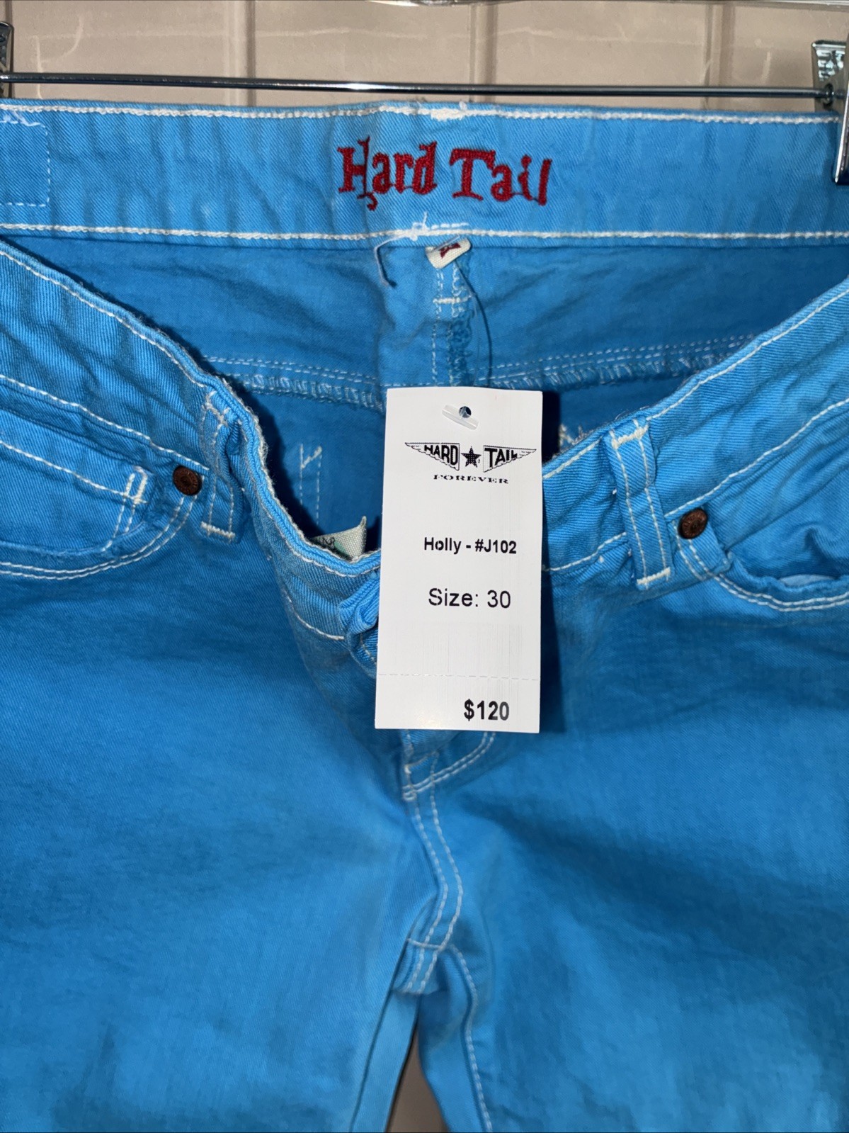 Hard Tail Size 30 Blue Low Rise Flare Jeans