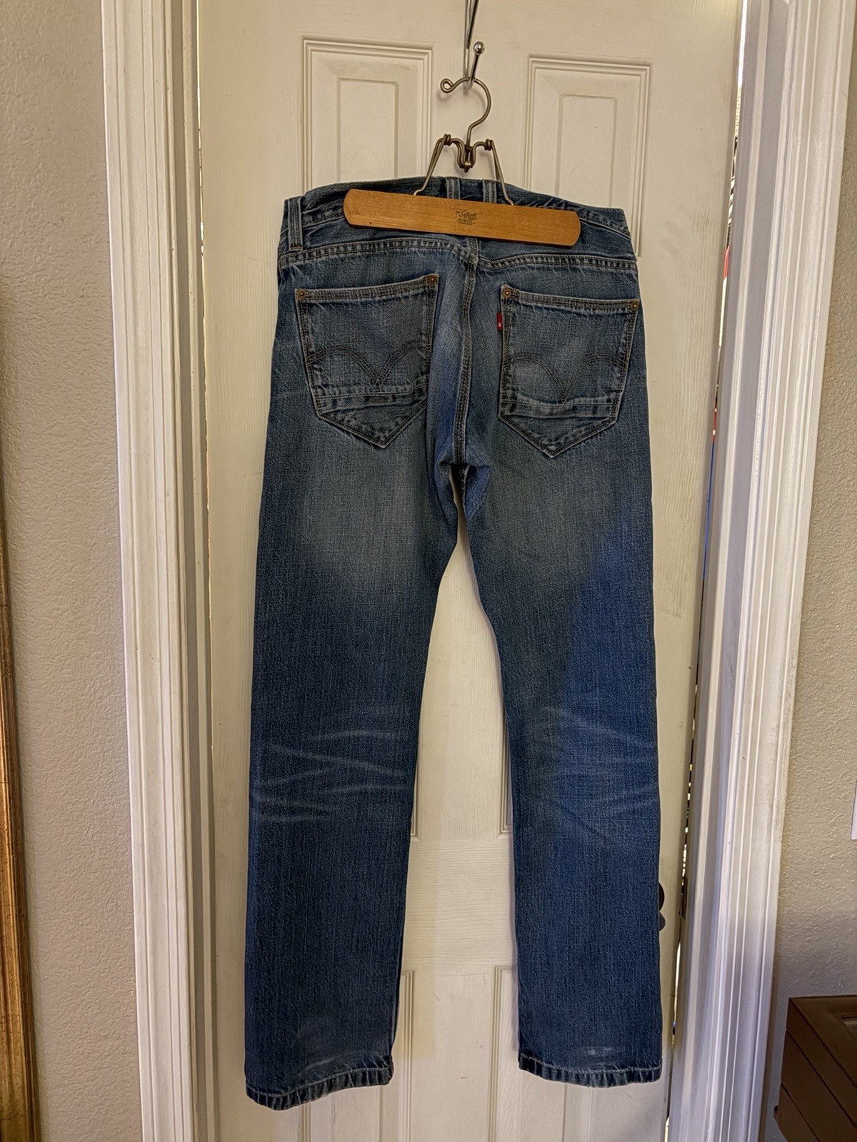 Levi’s 514 Utility Jeans 32/34 6 Pocket Slim Straight With Back Pocket Rivets