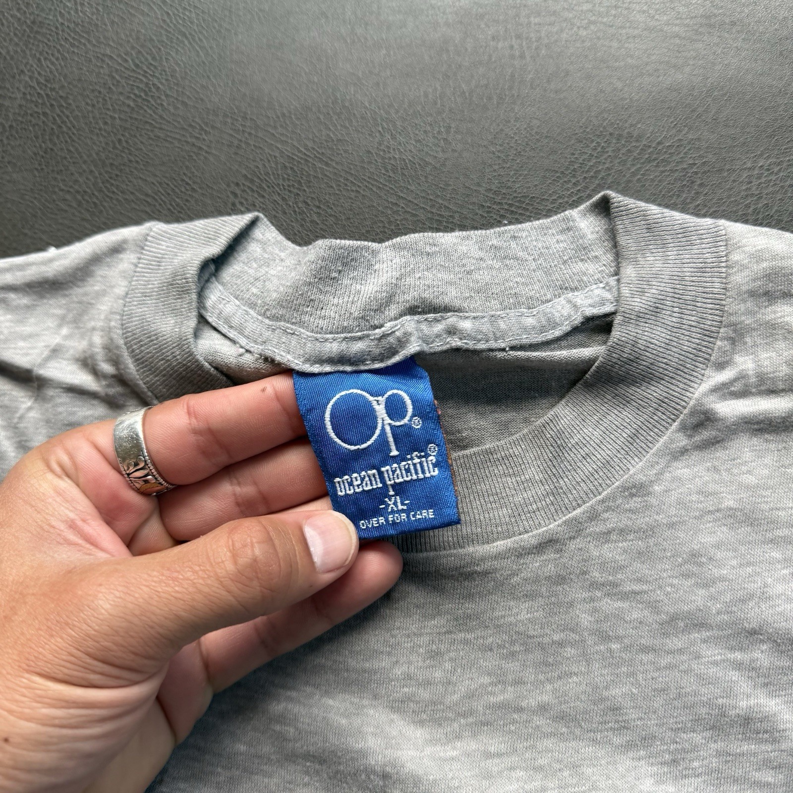 vintage 80s ocean pacific distressed faded graphic shirt