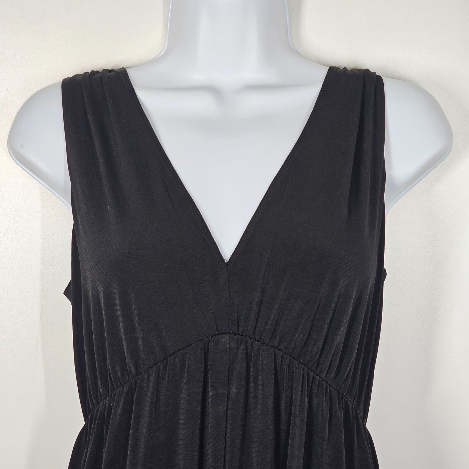 BCBGeneration Black Sleeveless Jumpsuit XS Polyester Spandex Blend MSRP $88