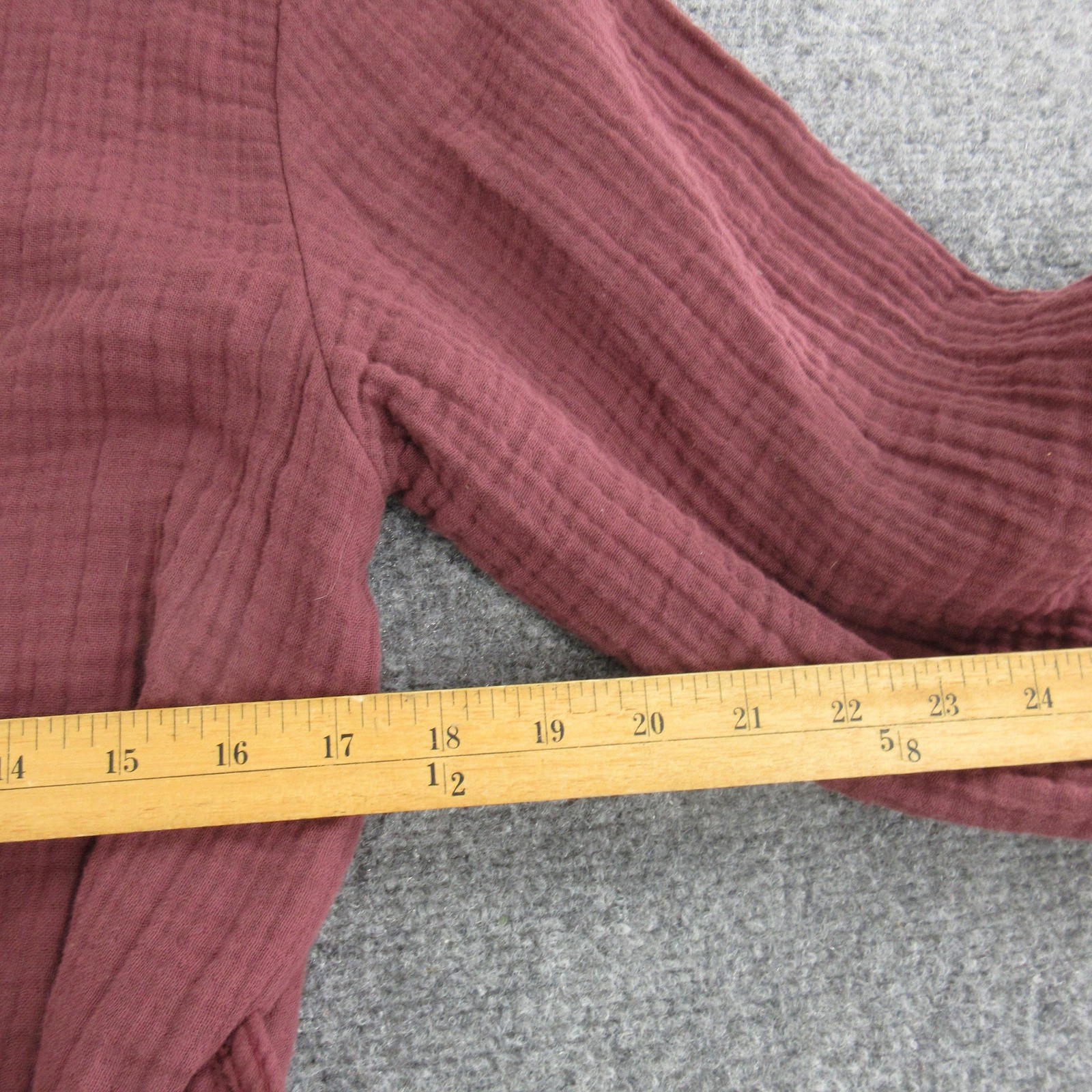 Parachute Robe Womens Medium Purple 100% Cotton Gauze Kimono Belted Lounge