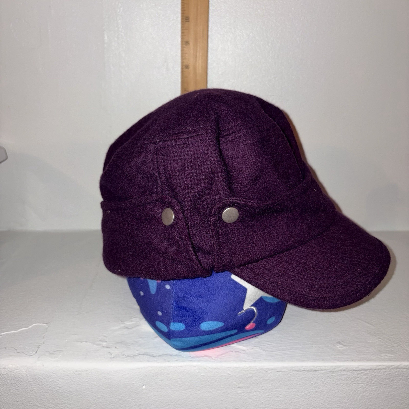 Pistil Purple Rally Cap Hat Wool Blend Cadet Cap One Size