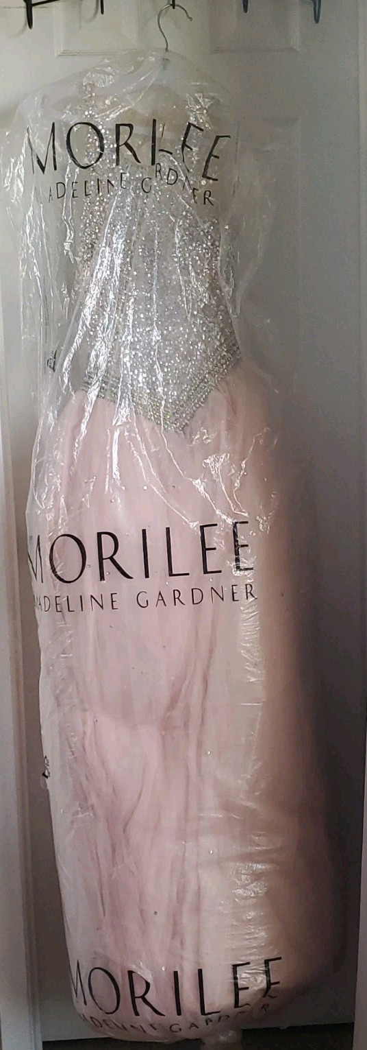 Mori Lee 60040 Valencia Gardner Sequin Dress Nude Blush Quinceanera Prom Size 0