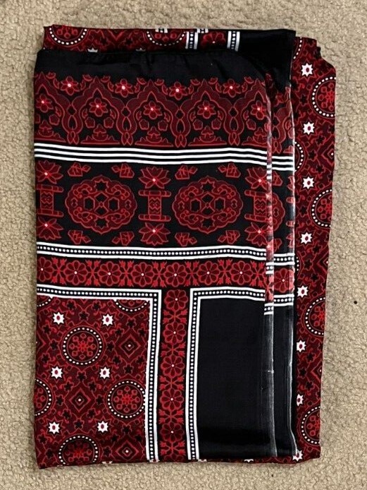 Sindhi Ajrak Traditional of Pakistan and Rajasthan India US Seller size 68″44″