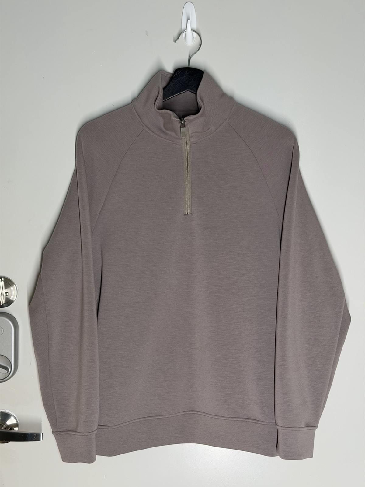 Lululemon Smooth Spacer Quarter Zip – Warm Ash Grey – Men’s Size Small (S)