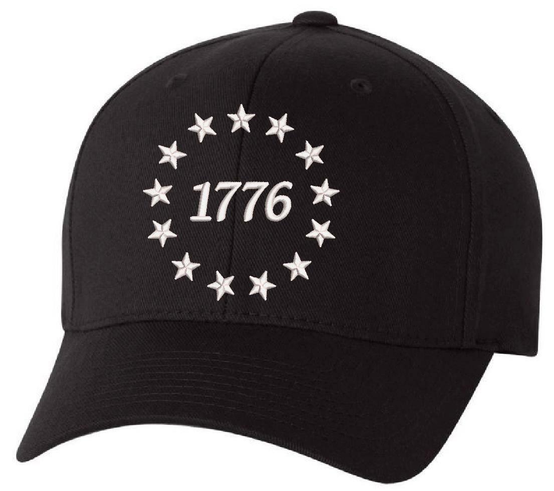 1776 Stars Embroidered FLEX FIT Hat – Declaration of Independence Hat – Various