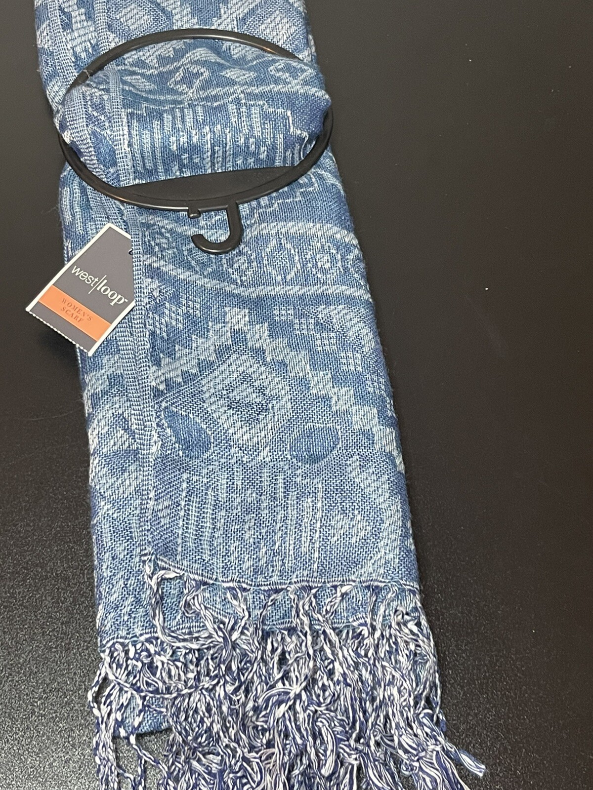 NWT Beautiful West Loop Blue Pashmina Scarf Wraps