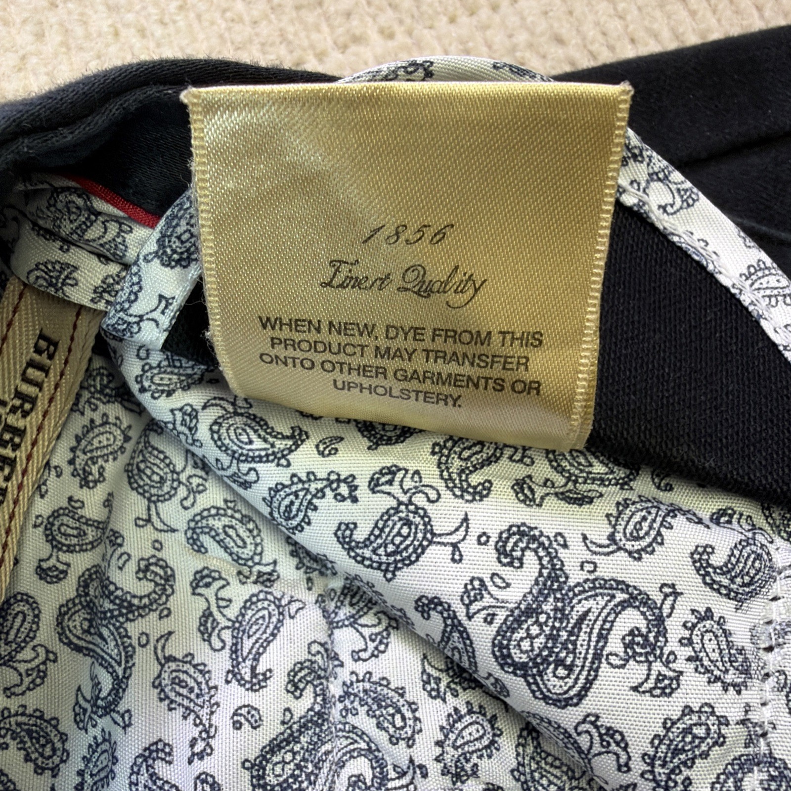 Burberry London Pants Mens 34 Fits Like 32×30 Blue Cotton Chino Straight Casual