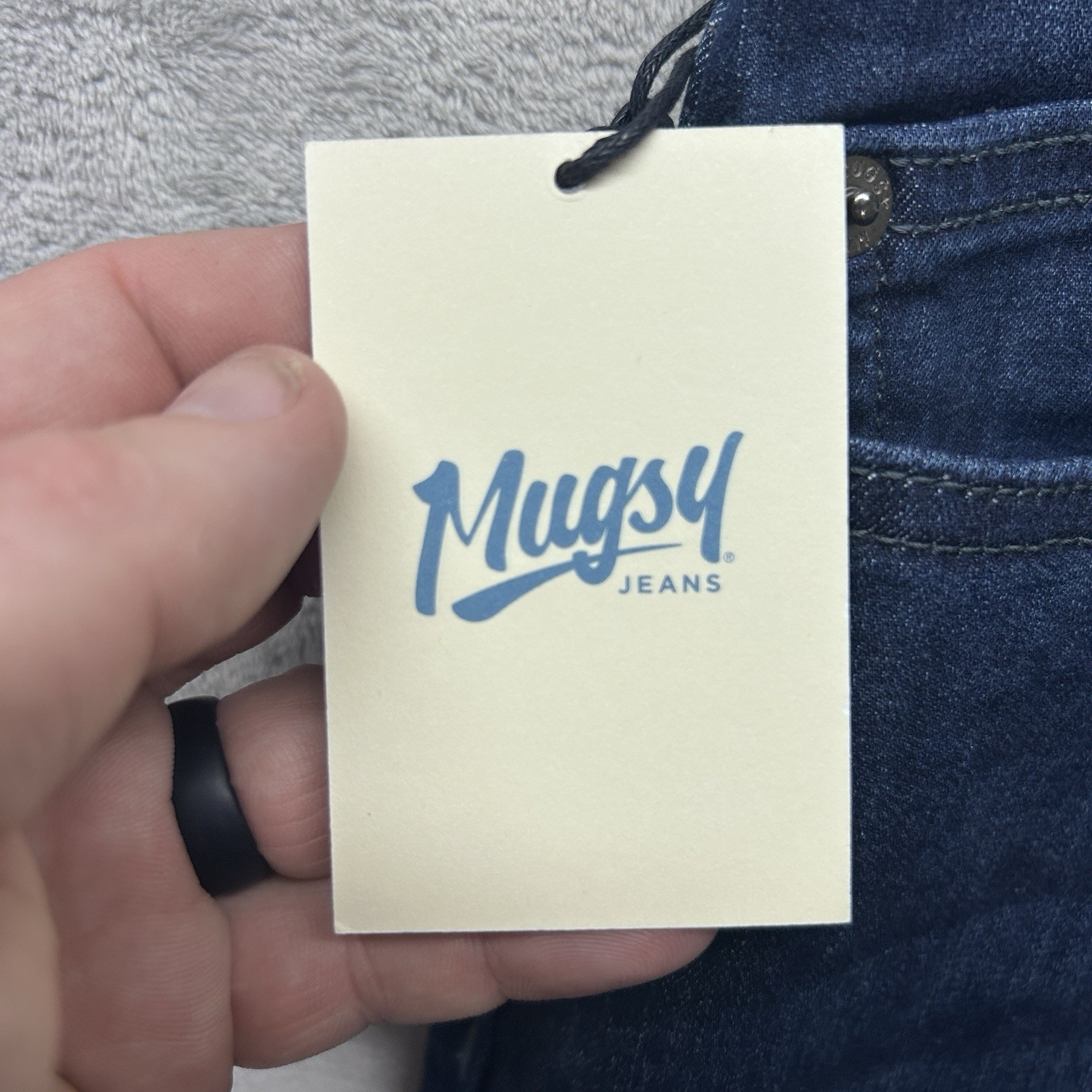 Mugsy Fultons Jeans Men’s 32×34 Blue Denim Stretch 5-Pocket Casual FLX3NFU.