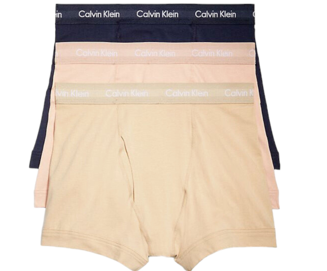 Calvin Klein Men’s 3-Pack Cotton Stretch Boxer Briefs Size 2XL Waist 44″ – 46″