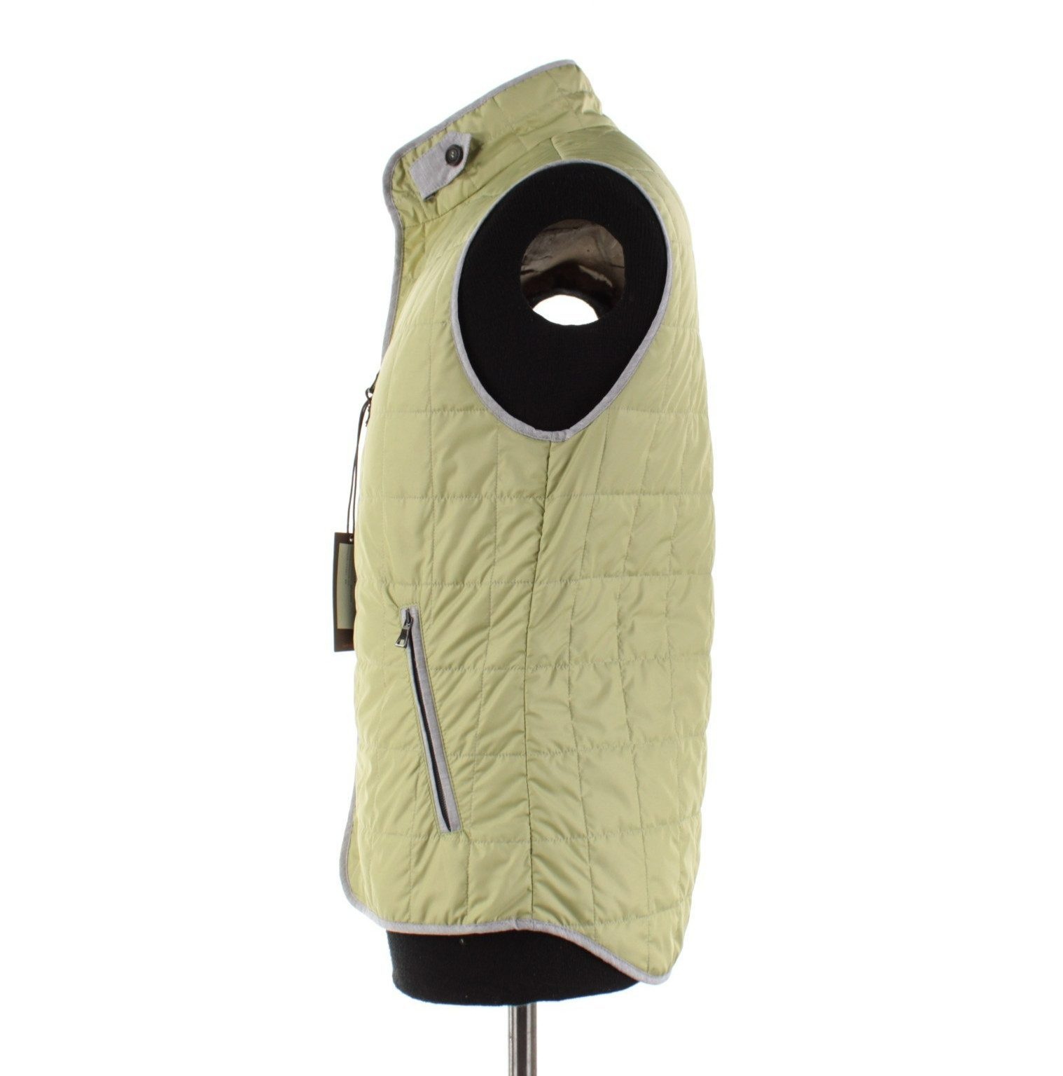 Waterville NWT Polyester Quilted Vest Size 50 (L US) Fit In Solid Green