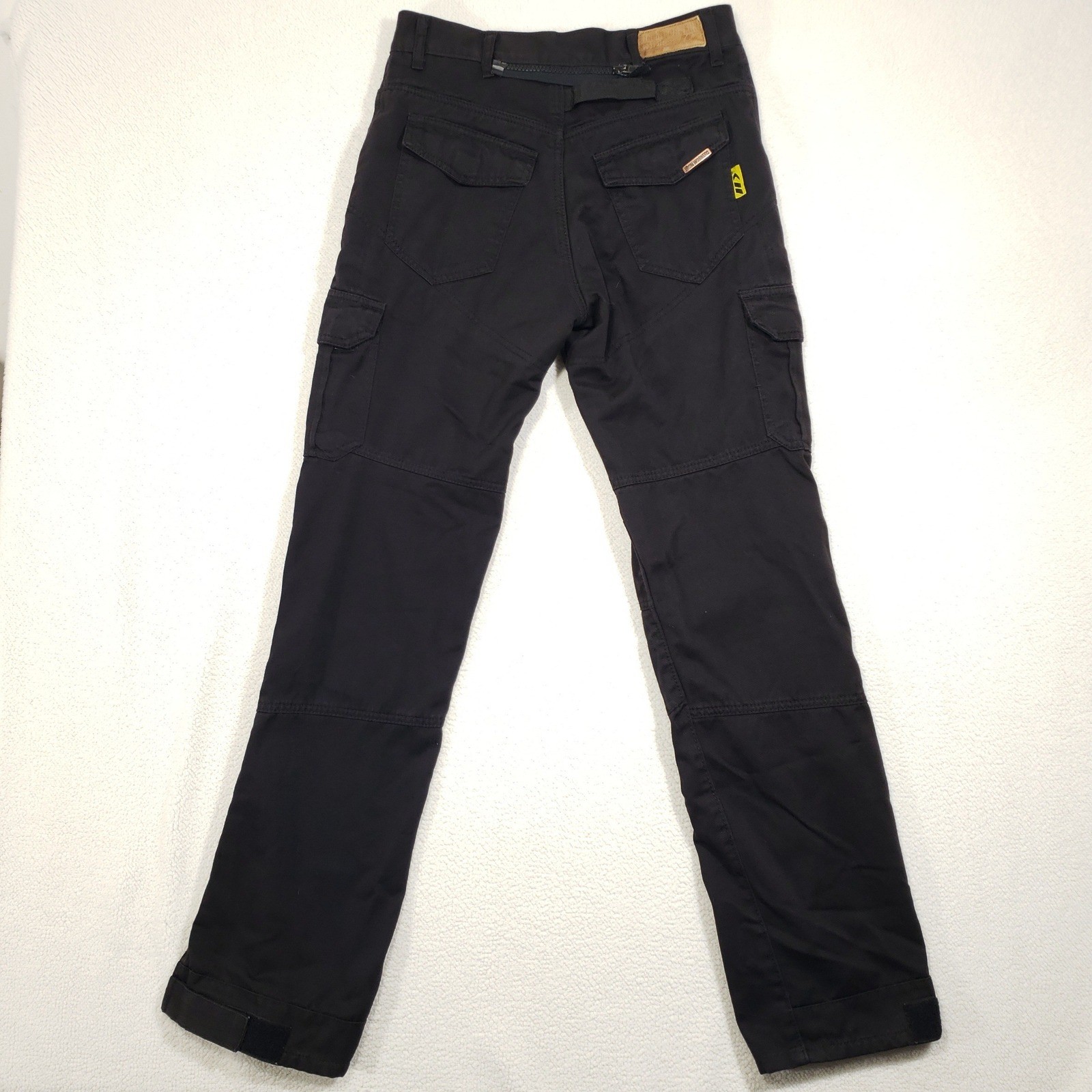 Bilt Iron Workers Cargo Pants Mens 30 Black Kevlar Reinforced Motorcycle Gear