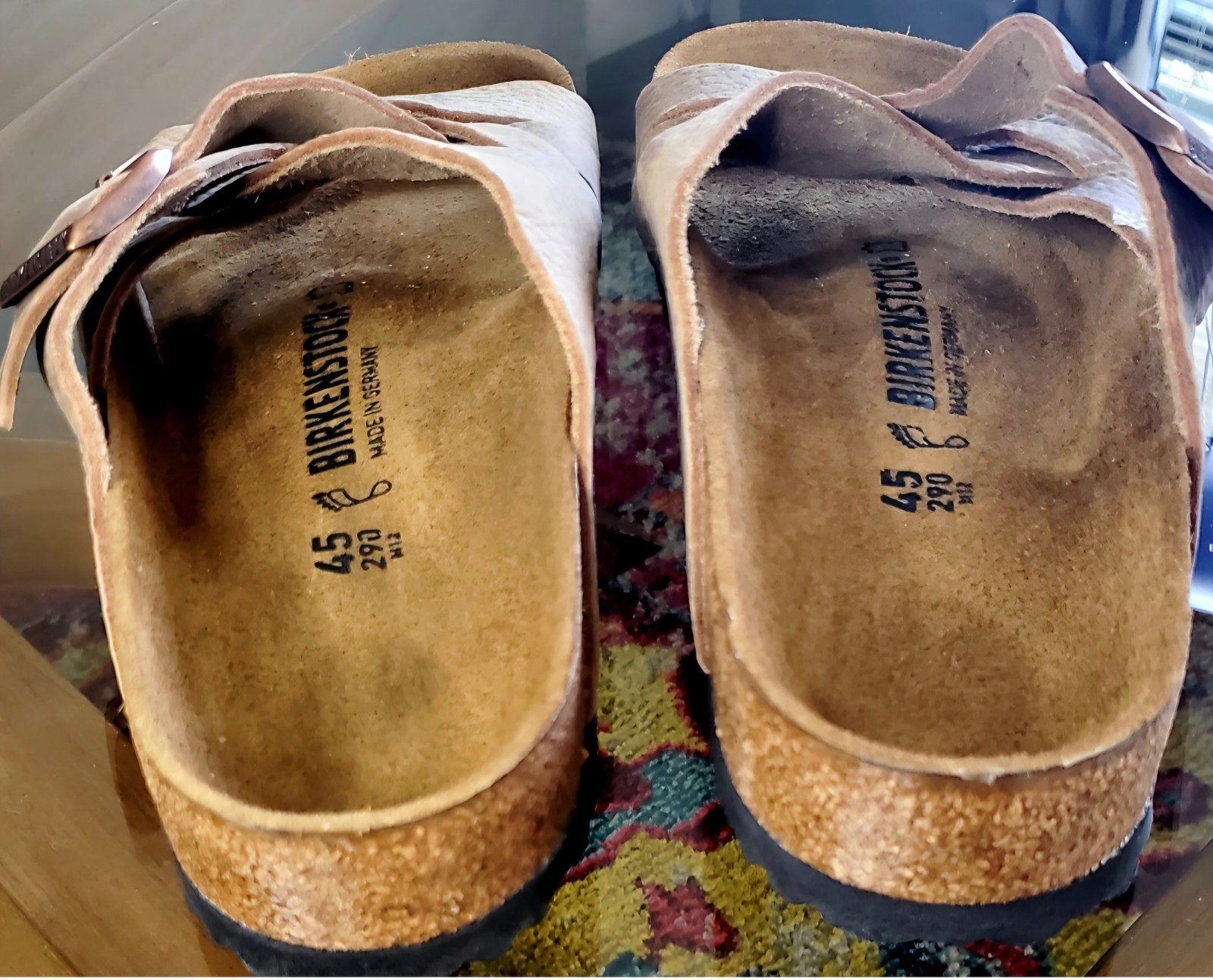 BIRKENSTOCK Lugano Oiled Leather in Camberra Old Tobacco Regular Width Size 45