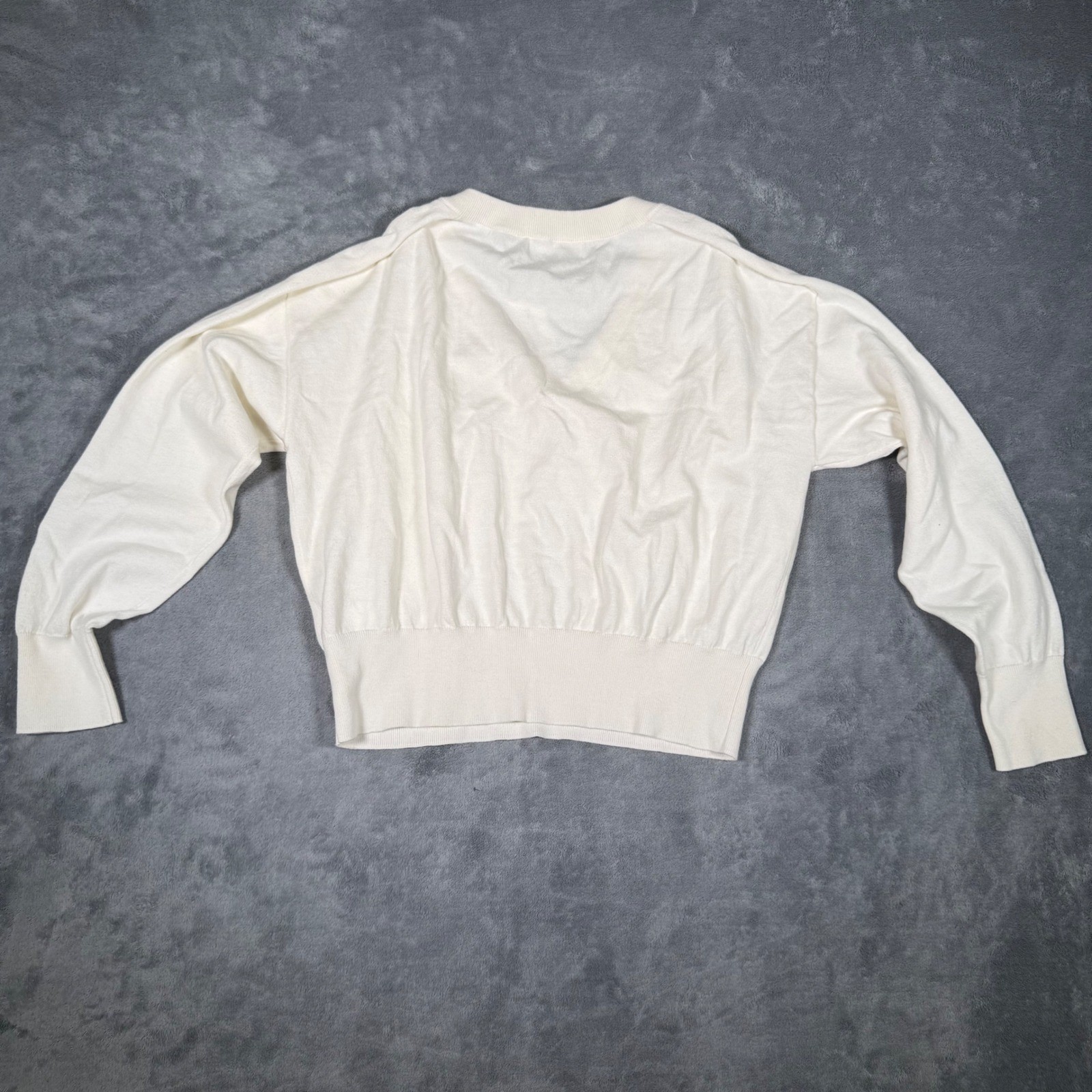 Perfect White Tee Georgina Cashmere V Neck Sweater Women’s Large New