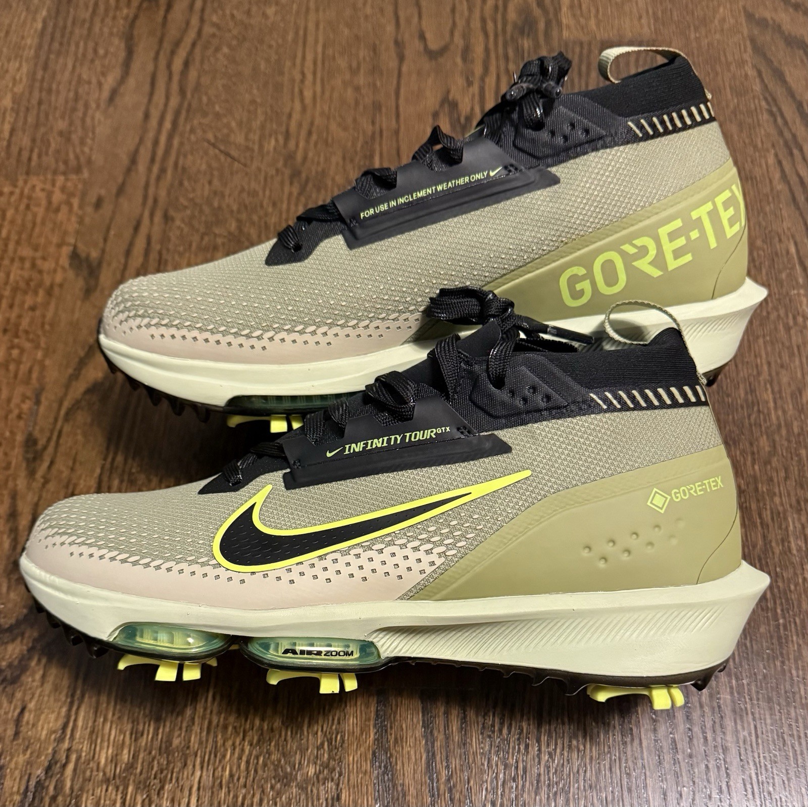 Nike Infinity Tour Next% 2 GTX Dusty Olive Black Volt FV4897 300 Men’s Size 8