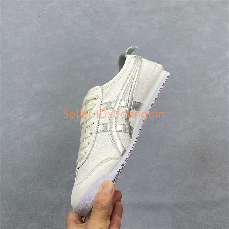 Vintage Onitsuka Tiger MEXICO 66 White Silver Sneakers D508K-0193 1183C234-101