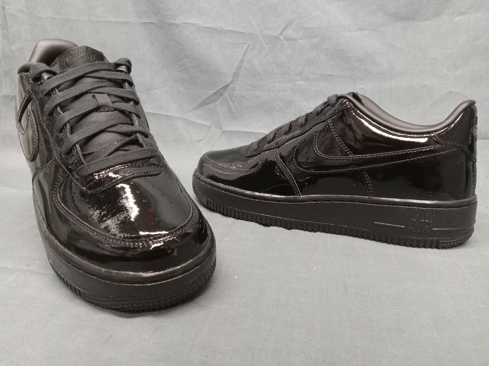 Nike Air Force 1 Low ’07 Premium Black Patent Men’s Size 9.5 NEW NO BOX!