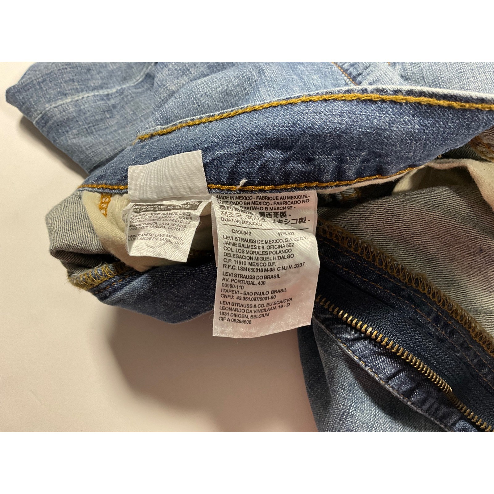 Levis 505 Mens Regular Fit Straight Leg Jeans W36 L32 Classic