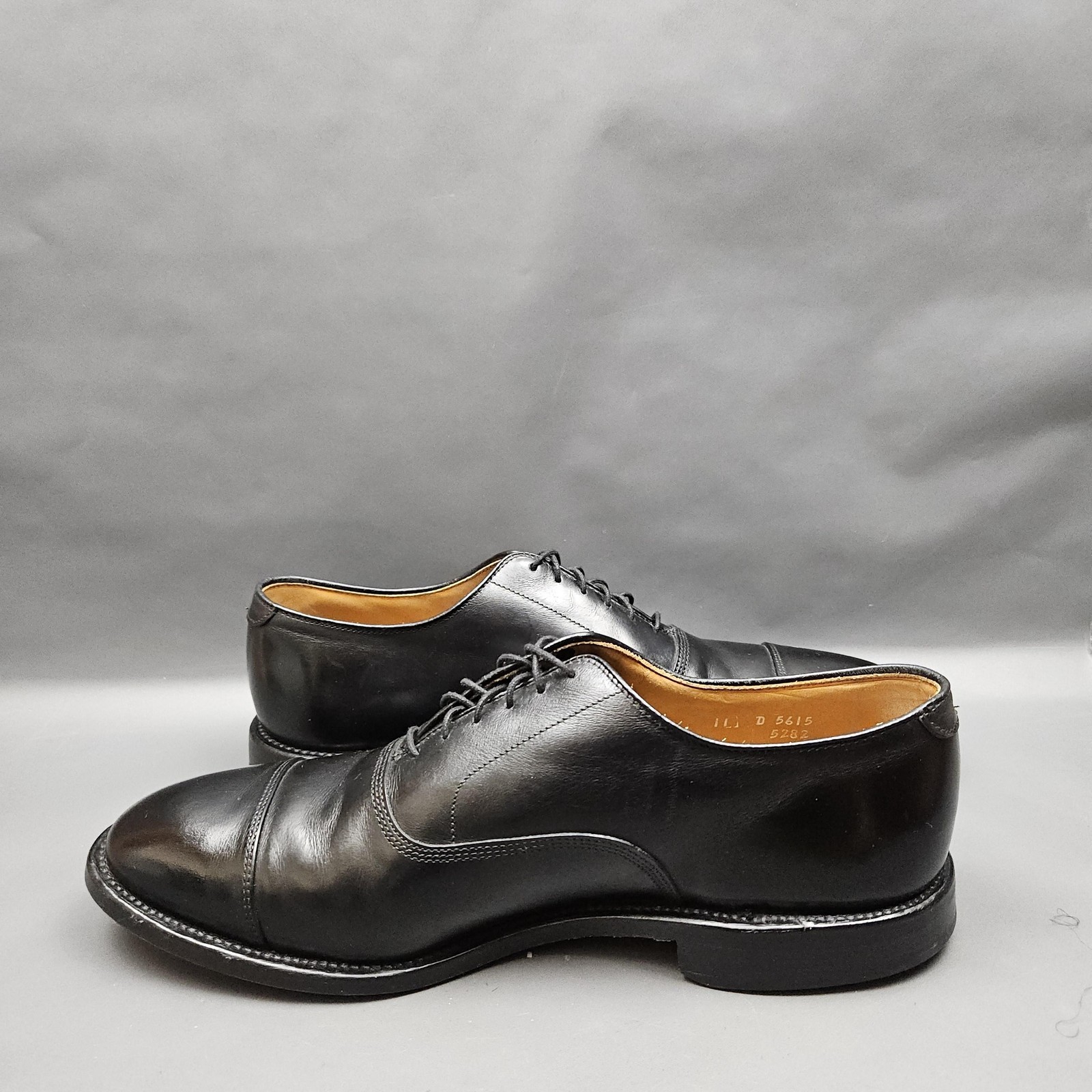 Allen Edmonds Park Avenue Cap Toe Oxford Mens Size 11 D Black Leather Dress Shoe