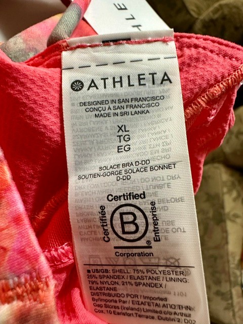 Athleta Salutation Stash Pocket II Floral Leggings Set L Bra XL NWT Yoga Pilates