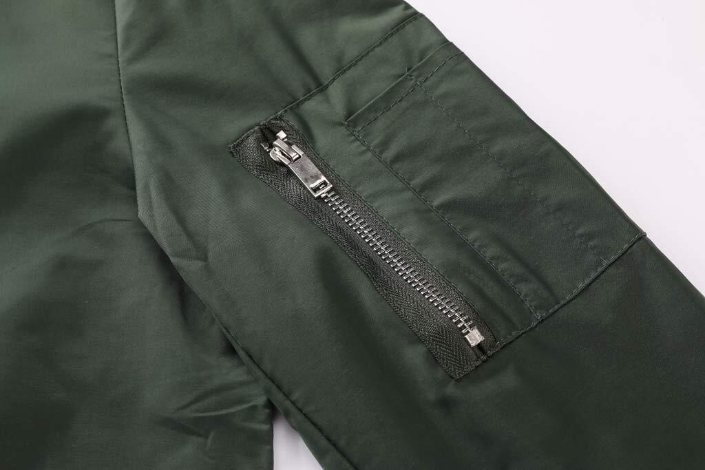 Men’s Bomber Jackets Windbreaker Winter Spring Lightweight Baseball Casual Coats