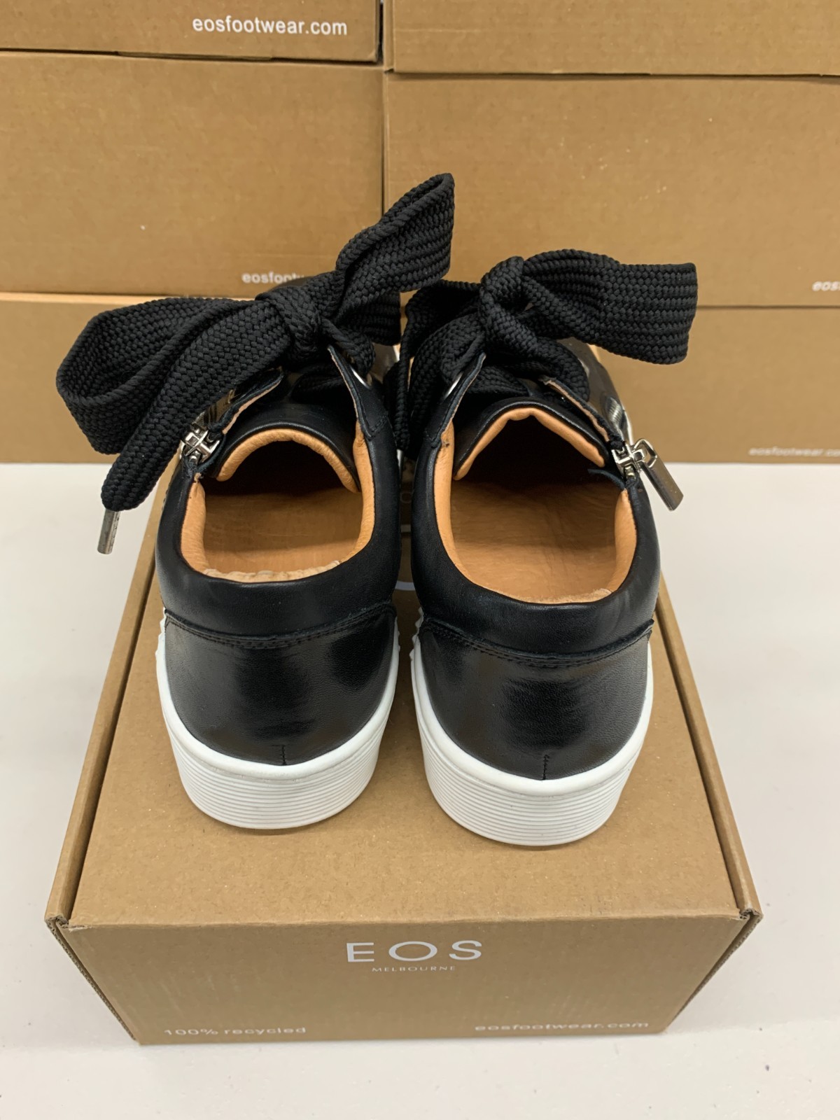 EOS Melbourne Jovi Leather Sneaker Women’s 37 38 39 40 41 42 Black White Shoe