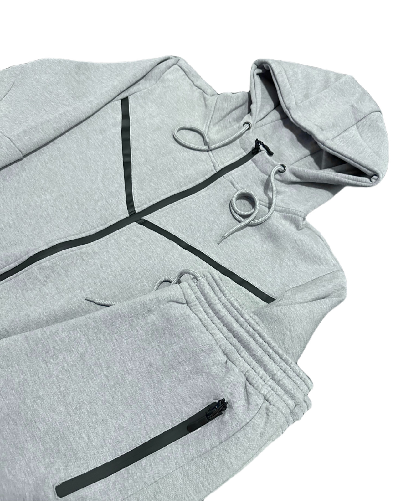 Men’s Tech Sweatsuit Fleece Jogger Suit Warm Heavy Material