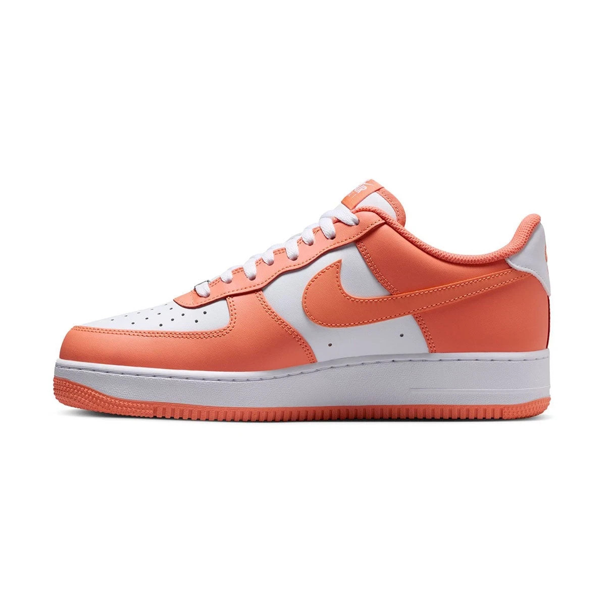 Nike Air Force 1 FJ4146-127 White Orange Leather Sneakers For Men Women