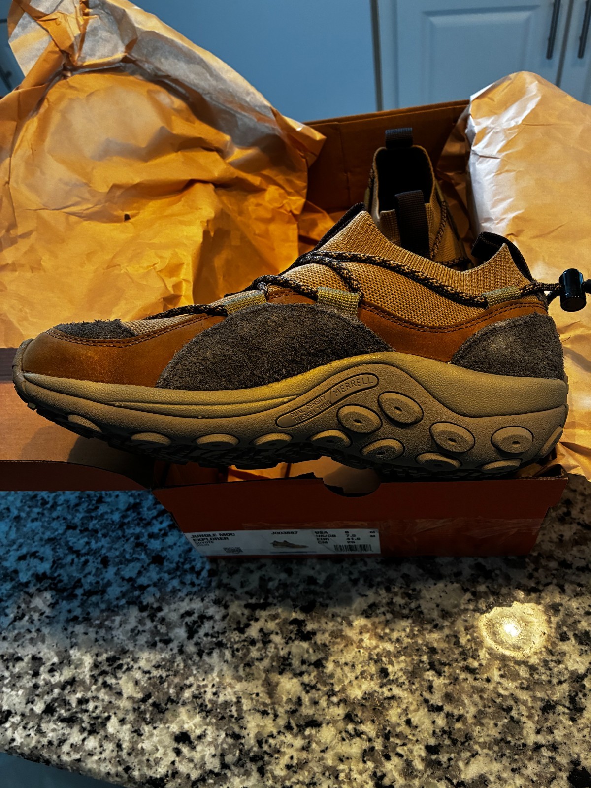 Merrell Jungle Moc Explorer Mens 8.5 Medium Coyote Brown SEE ITEM DESCRIPTION