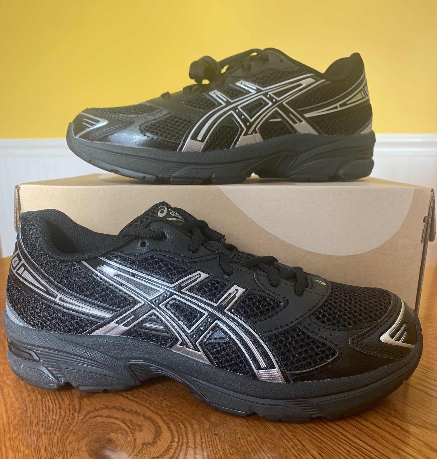 ASICS Gel 1130 Black Pure Silver 1201A906-001 Men Size 7