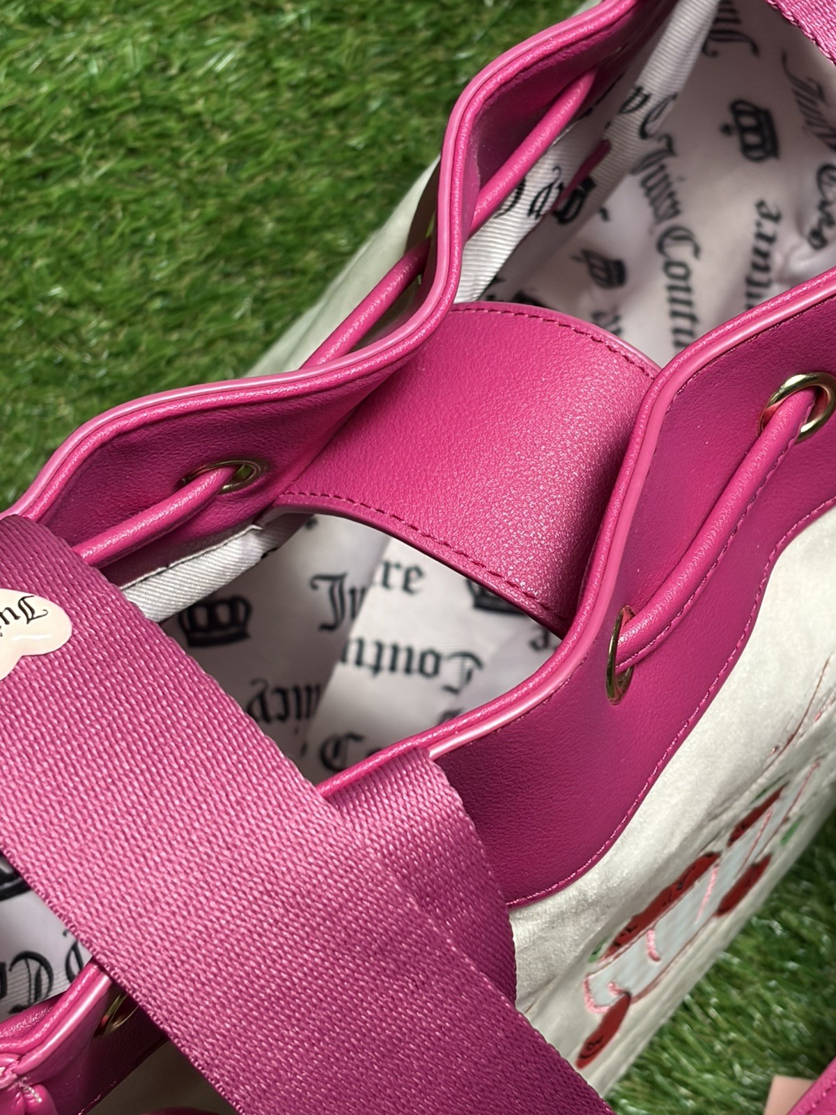 Juicy Couture Sweet Tea Party Tote Bag Pink Clay
