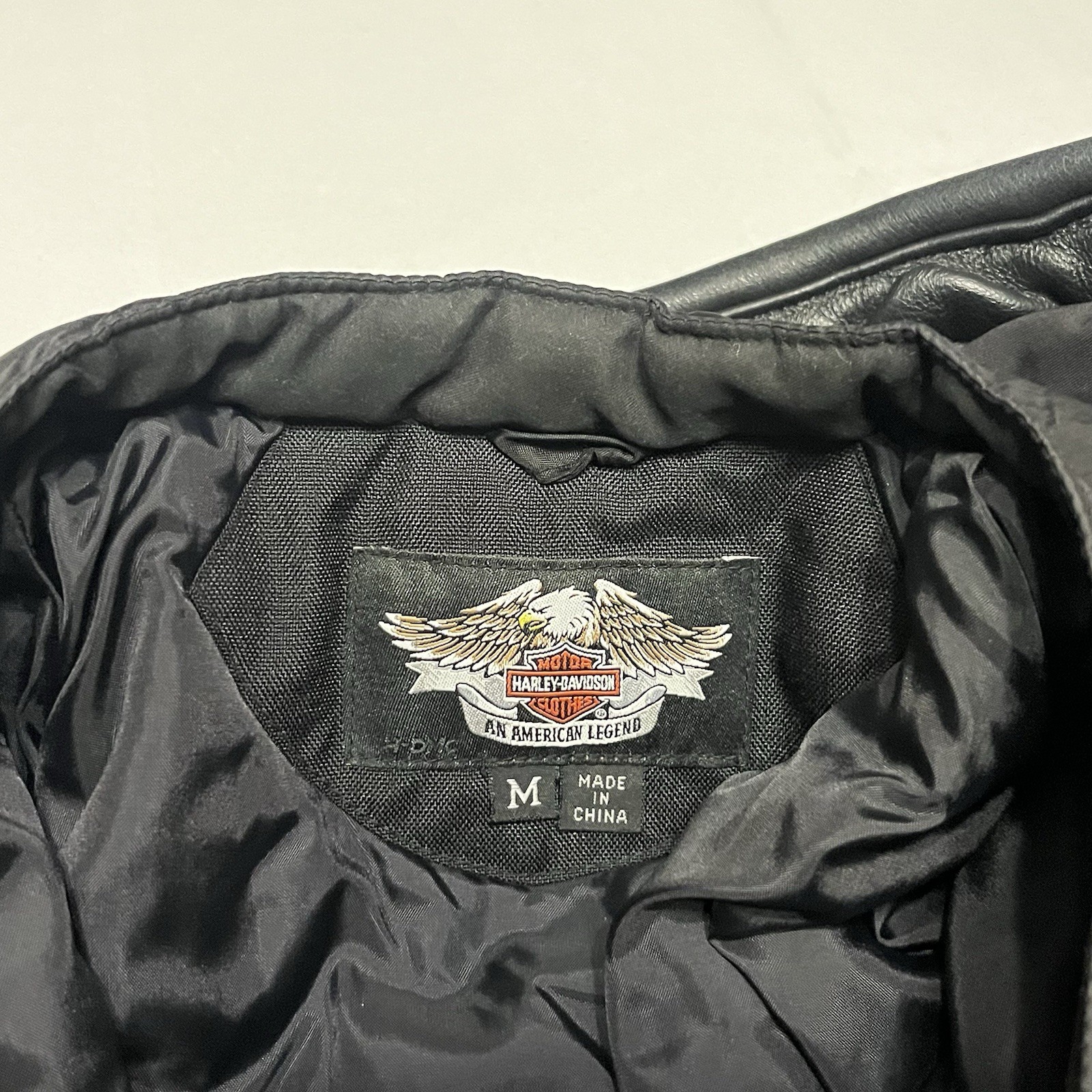Harley Davidson FXRG Series Black Leather Motorcycle Jacket & Liner Women’s M