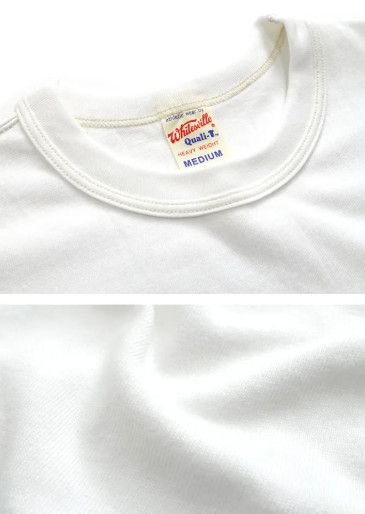 WHITESVILLE WV73544 2Packs T-Shirts White Made in Japan Crew Neck Tee Japan