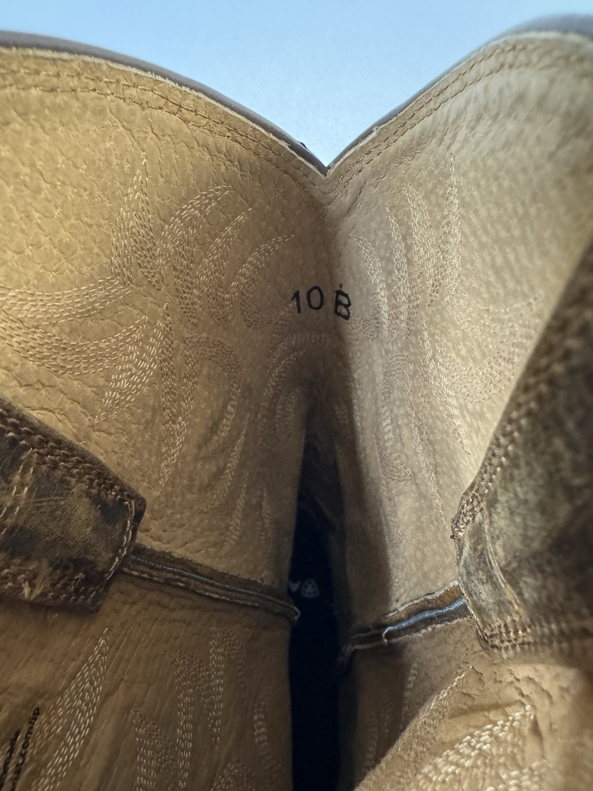 Men’s Ariat SZ 10B 34725 Heritage R Toe Western Brown Leather Boots 10002204