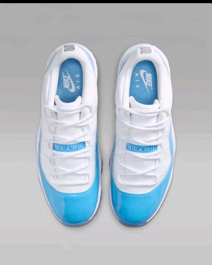 Nike Air Jordan 11 Retro Low Shoes White University Blue FV5104-100 Men 10.5 NEW