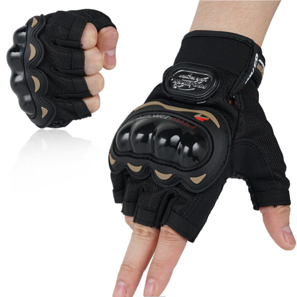 Outdoor Motorcycle Gloves Cycling Fingerless Full Finger Gel Pad Gloves for Men
