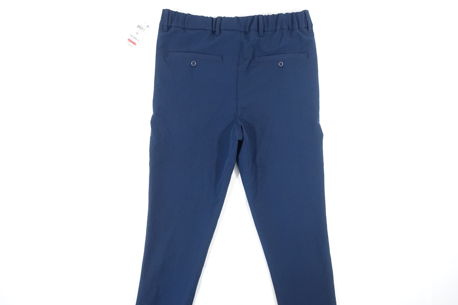 AND NOW THIS NAVY BLUE MEDIUM 32-34 ELASTIC WAIST STRETCH PANTS MENS DEFECT